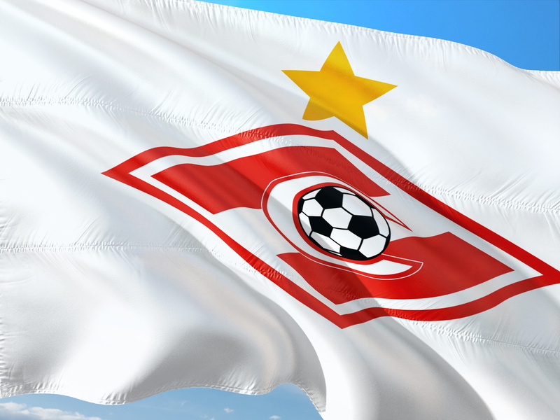 ball, white color, politics, sports equipment, soccer, red, no people, spartak moscow, insignia, uefa, patriotism, shape, flag, nature, 4K, champions league