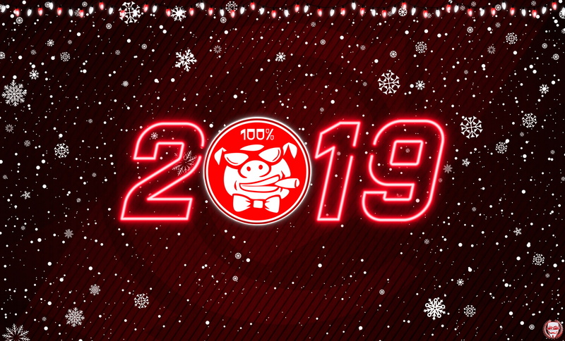 Minimalism, Snowflakes, Background, Neon, Christmas, 2019, 1922, 2K, The Year Of The Pig, madeinkipish, Spartacus, Mood, Holiday, Spartak Moscow, Meat