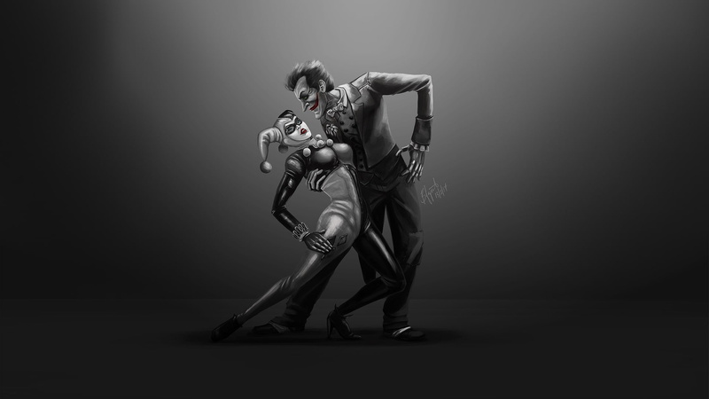 Harley, Harley Quinn, Bianca Fajardo, Figure, Joker, Harley and Joker, DC comics, Art, 1080P, Characters, Comic Art, by Bianca Fajardo, Concept Art, DC