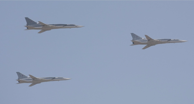 the sky, Tupolev, bomber, 1080P, flight, missile, long-range, height, group, Tu-22, sky, far, with variable geometry wings, supersonic