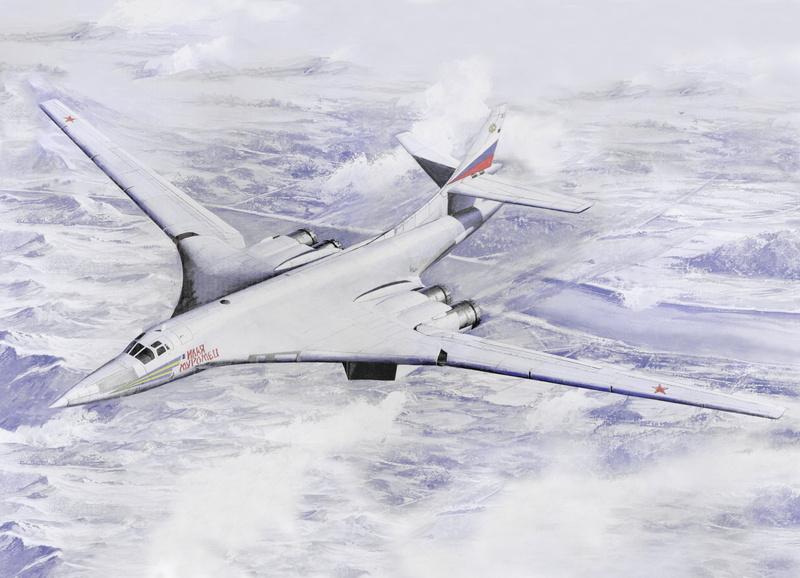 Bomber bomber, beauty in nature, landscape, aerospace industry, Strategic, fighter, snow, no people, Ilya Muromets, scenics - nature, environment, cloud - sky