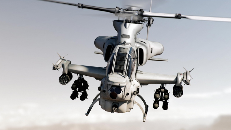 4K, photo, white, attack helicopter, helicopter, Bell AH-1Z Viper, Zulu Cobra, U.S. Army, U.S. Air Force