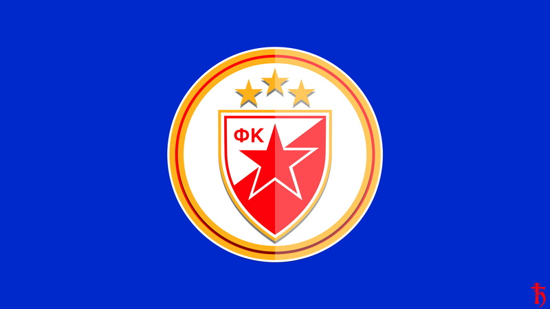 logo, red star, sport, soccer clubs, Football, crest, Serbia, Crvena Zvezda, 4K