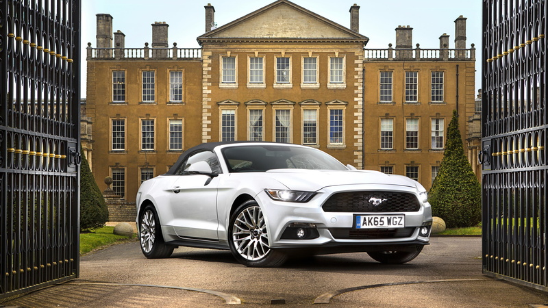 Mustang, Car, White, vehicle, 4K, Ford, gray, Convertible, GT