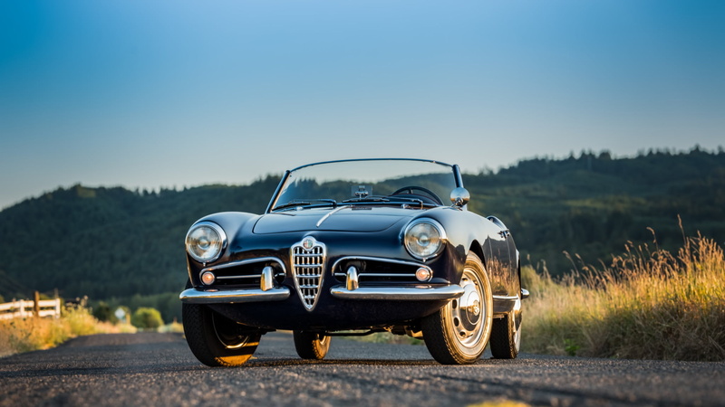 Sport Car, Convertible, Alfa Romeo Giulietta Spider, Alfa Romeo, Old Car, 1080P, Car