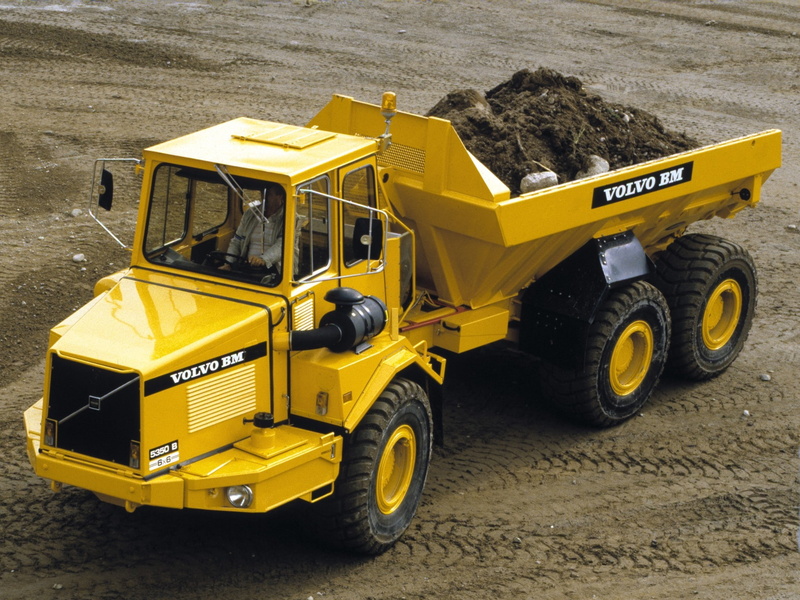 1983, 6x6, truck, b m, volvo, 5350b, 1080P, dumptruck