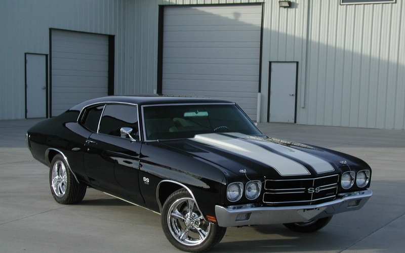Black Car, Chevrolet, 1080P, Chevrolet Chevelle SS
