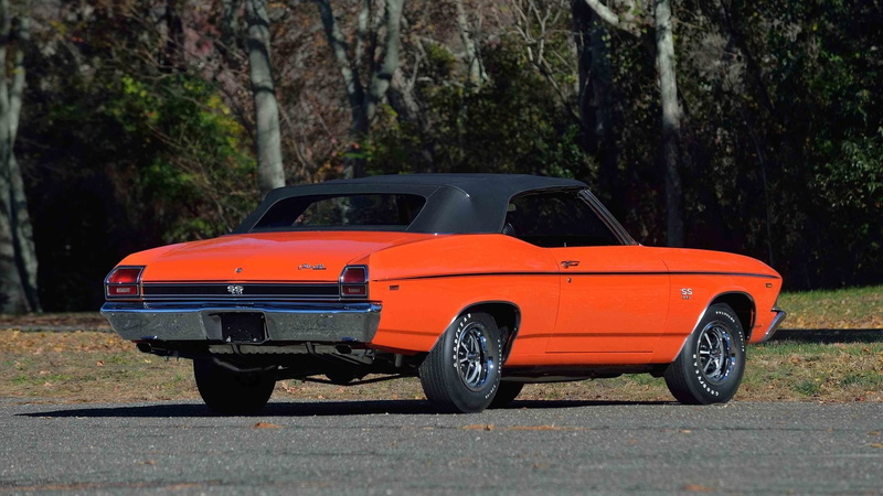 orange, chevelle, (ss), convertible, 720P, chevrolet, cars, 1969