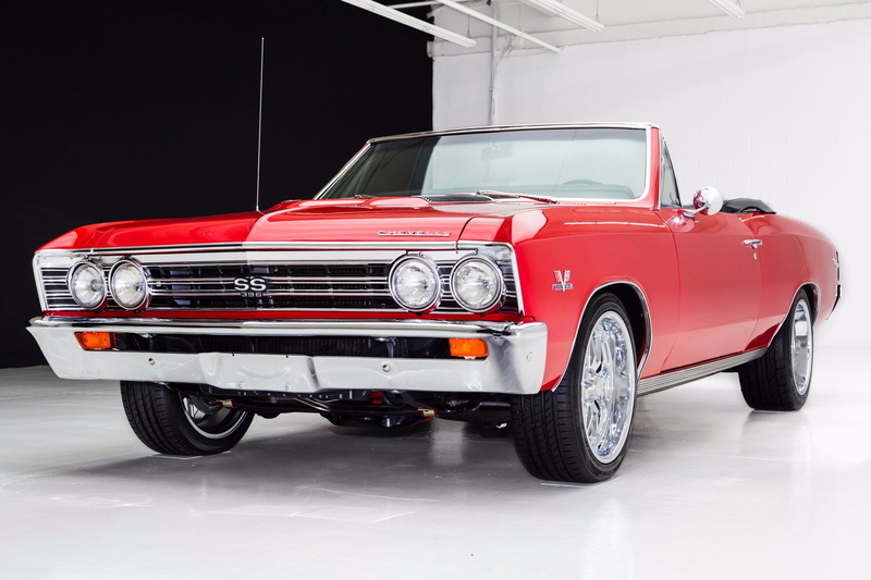 chevrolet, red, 1967, 1080P, cars, chevelle, 396, (ss), convertible