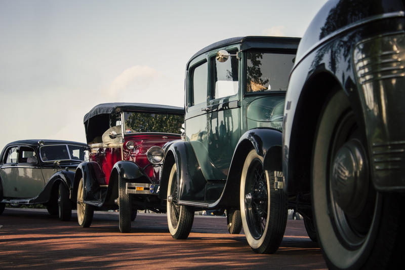 old-fashioned, american car, style, restoring, ford, gloss, retro, rapture, oldtimers, old car, road, motor vehicle, colorful, grille, green, mode of transportation