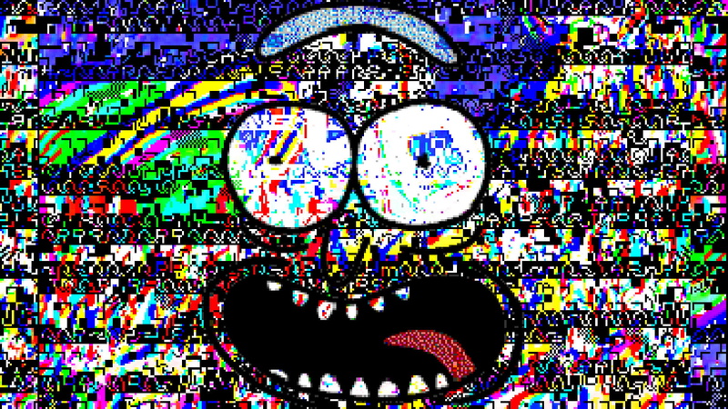 Rick and Morty, TV Show, Glitch, Pixel Art, 1080P