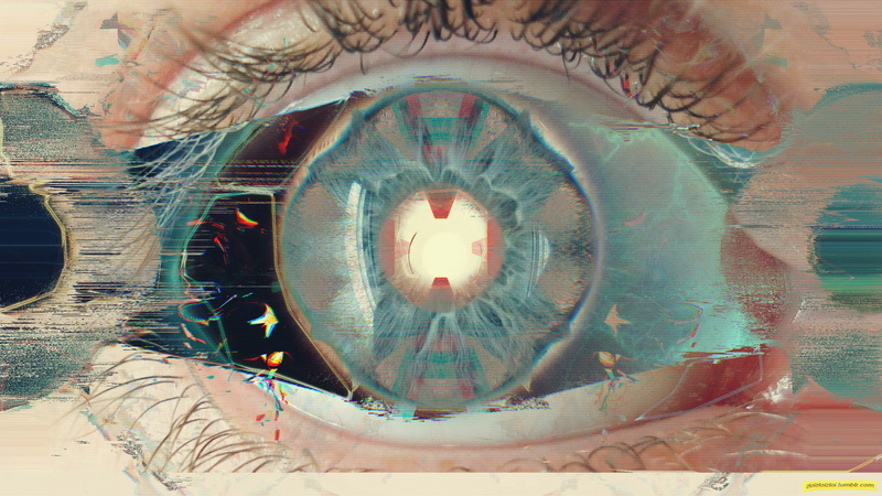 LSD, abstract, cyberpunk, eyes, glitch art, 1080P