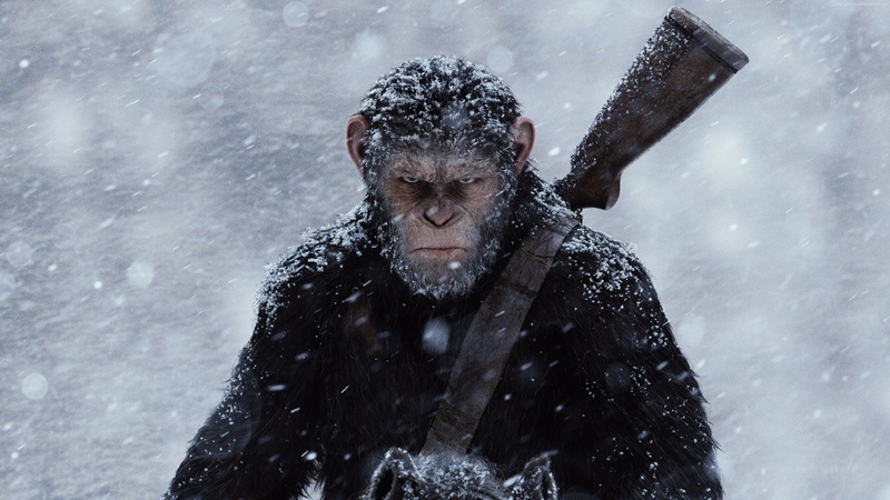 4K, 4k, War for the Planet of the Apes, ape