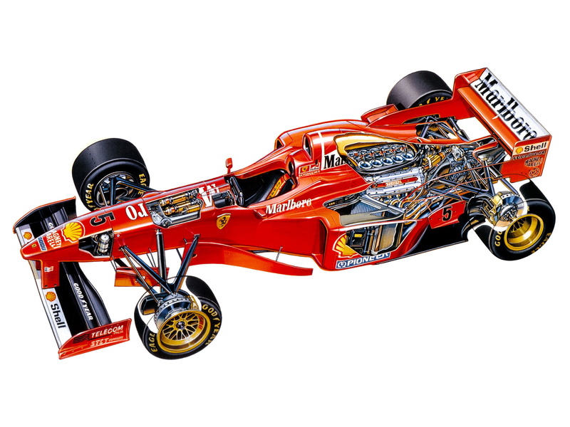 1080P, race, interior, cutaway, f310b, 1997, racing, engine, ferrari, formula