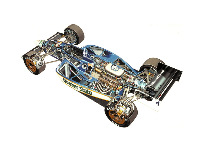 technical, sportcars, 90p, cutaway, one, formula, march, 720P, porsche, 1990