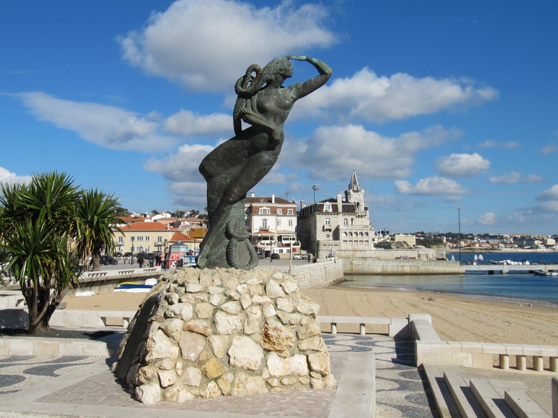 representation, city, sky, animal representation, water, sea, bust, sculpture, day, travel destinations, portugal qashqai, nature, coast, 2K, by the sea