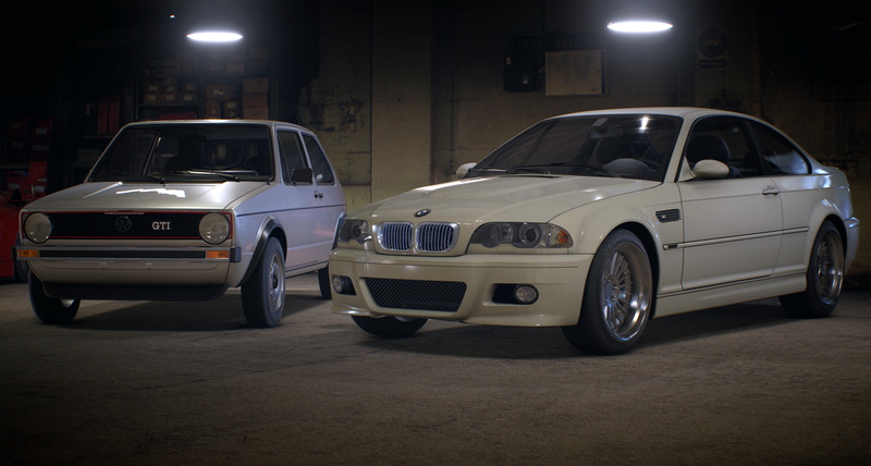 cinematics, Need For Speed 2015, 8K, BMW M3 E46, NFS 2015, 11k gaming, VW Golf 7 GTI, car
