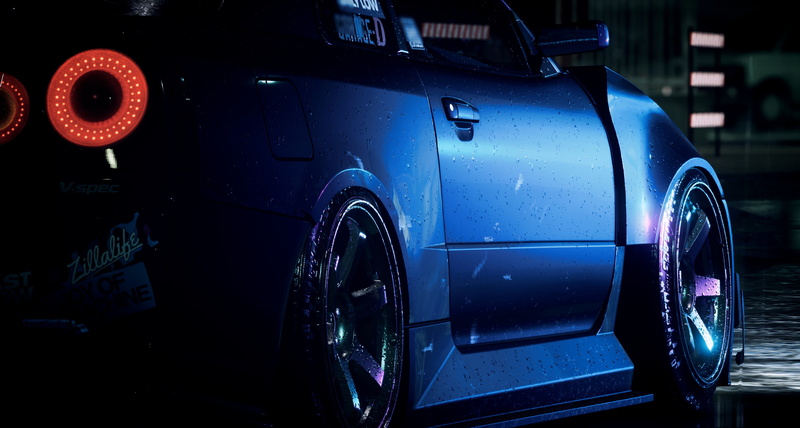 Need for Speed, 4K, NFS 2015, Nissan Skyline GT-R R34, blue cars, Nissan