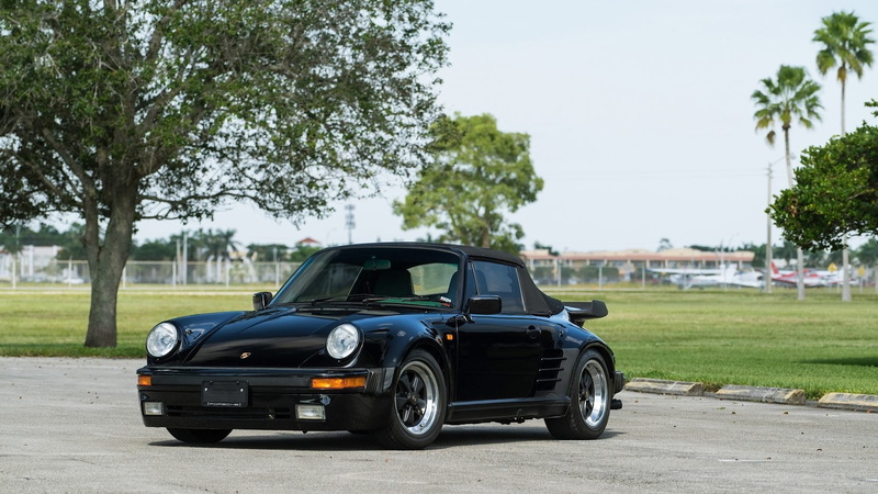 cabriolet, cars, 720P, porsche, black, 930, turbo, 1989