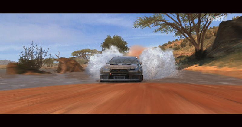 motor vehicle, rally cars, 720P, motion, no people, plant, travel, tree, Mitsubishi Lancer Evolution X, day, DiRT 3, truck, dirt, outdoors, land vehicle