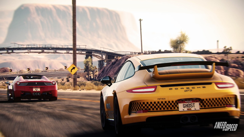 transportation, Rivals, sky, motor vehicle, Need for speed, Nfsr, travel, 1080P, land vehicle, yellow, cloud - sky, outdoors, road, city, no people, car