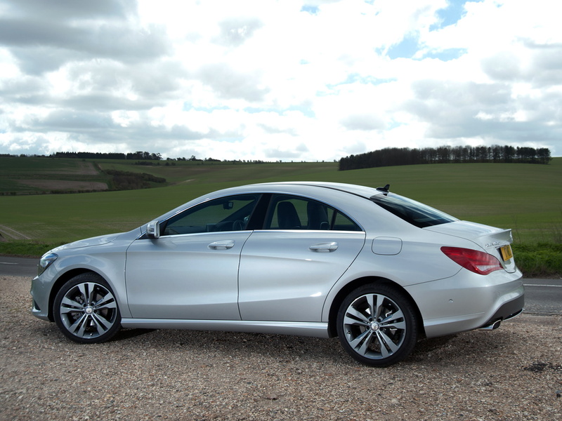 Mercedes-Benz, CLA 180, side view, 1080P, machine, the sky