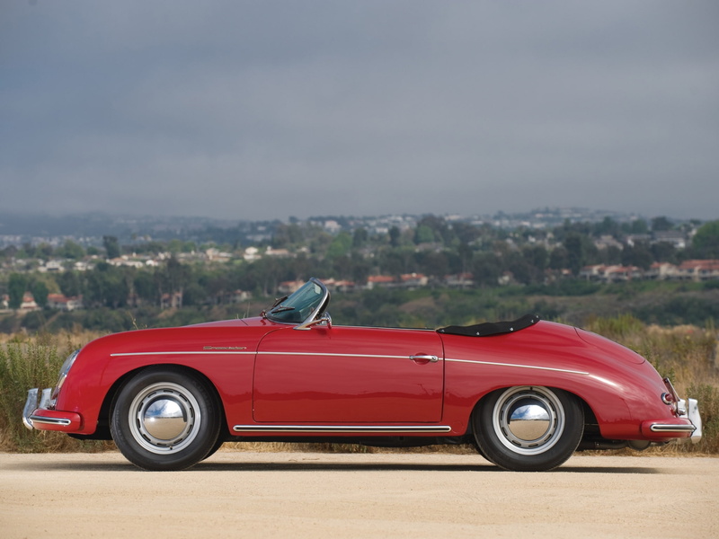 1958, 1600, porsche, speedster, t 2, 356a, 1080P, retro, us spec
