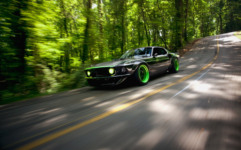transportation, shiny, nature, motor vehicle, wheel, outdoors, plant, 1080P, speed, no People, sport, forest, car, Mustang, engine, germany, sports Race