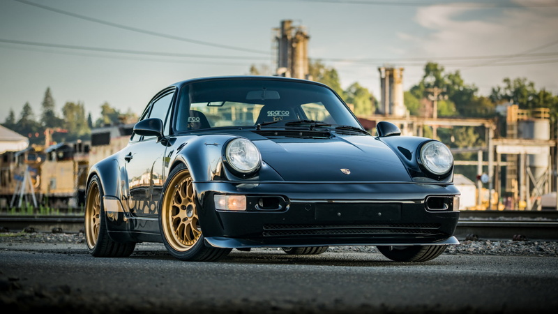 Coupé, Old Car, Porsche, Porsche 964 Turbo, Black Car, 1080P, Sport Car, Car