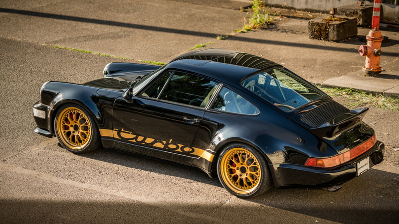 Car, Porsche, Porsche 964 Turbo, 1080P, Sport Car, Coupé, Black Car, Old Car