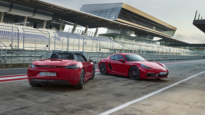 1080P, Porsche 718 Boxster GTS, Sport Car, Red Car, Convertible, Race Track, Porsche, Coupé, Porsche 718 Cayman GTS