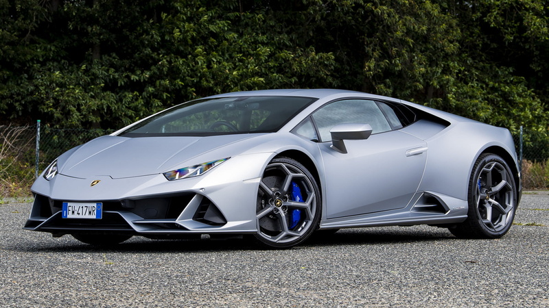 1080P, Silver Car, Lamborghini Huracan Evo, Coupé, Car, Sport Car, Lamborghini