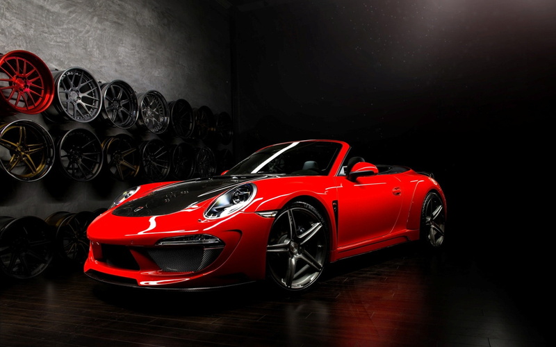 car, 1080P, indoors, motor vehicle, sport, auto racing, red cars, sports car, mode of transportation, retro styled, still life, land vehicle, Porsche 991 Carrera Stinger