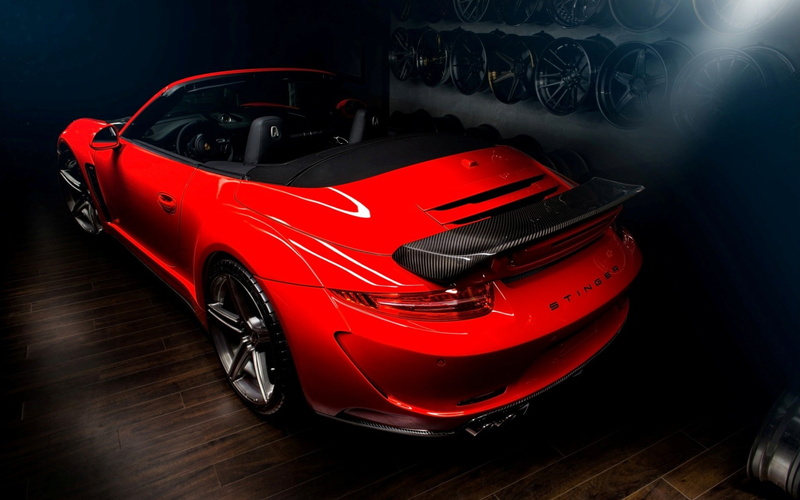 Porsche, red cars, 1080P, Porsche 991 Carrera Stinger, TopCar