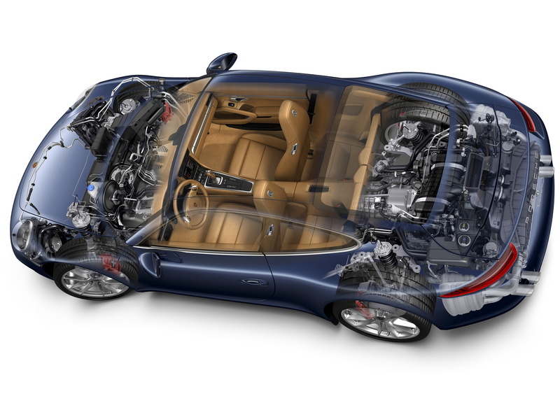 carrera, 991, 2011, porsche, cutaway, 2K, 911
