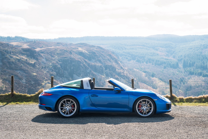 cars, 911, targa, uk-spec, 2016, 4K, (991), porsche, blue