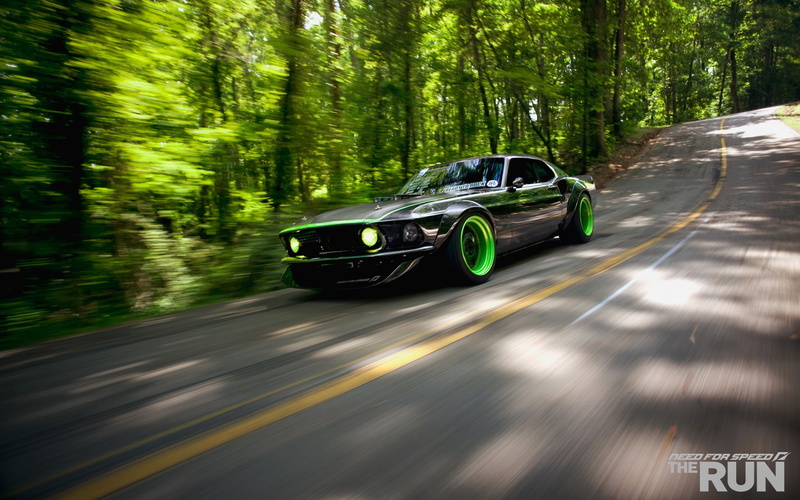 roads, run, Green, nature, x, speed, mustang, need, ford, cars, art, rtrx, 1080P, hd