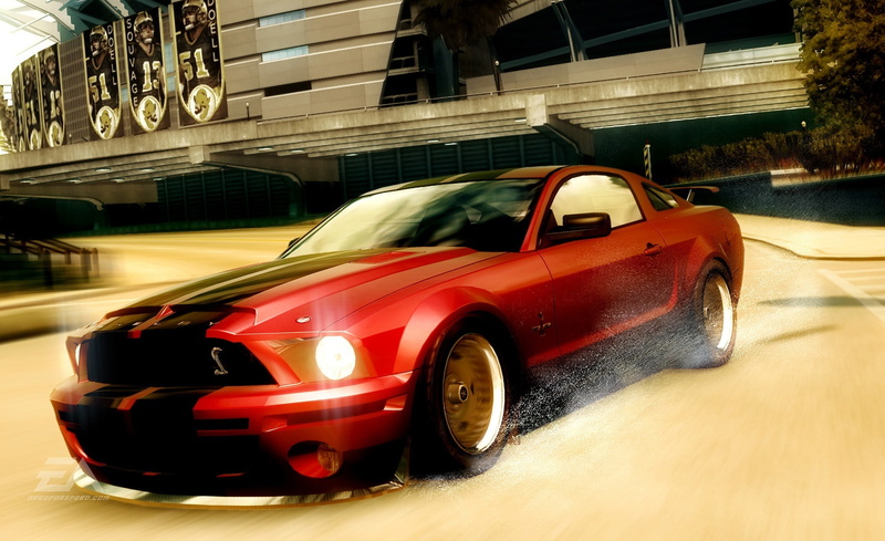 motor vehicle, mustang, run, built structure, Need, mode of transportation, red, travel, city, building exterior, Speed, sports car, street, car, Need For Speed