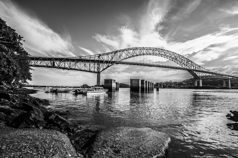 day, plant, outdoors, water, tree, bridge - man made structure, architecture, scenics - nature, blanco y negro, built structure, waterfront, transportation