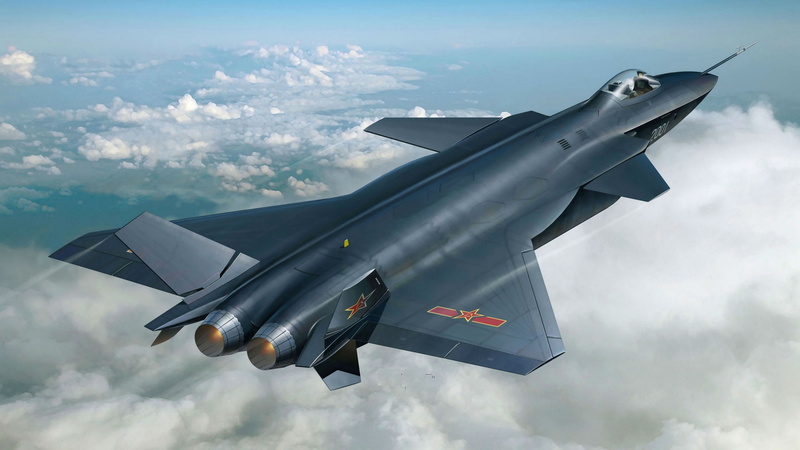 fighter aircraft, China, Shenyang J-20, 4K, China army, air force
