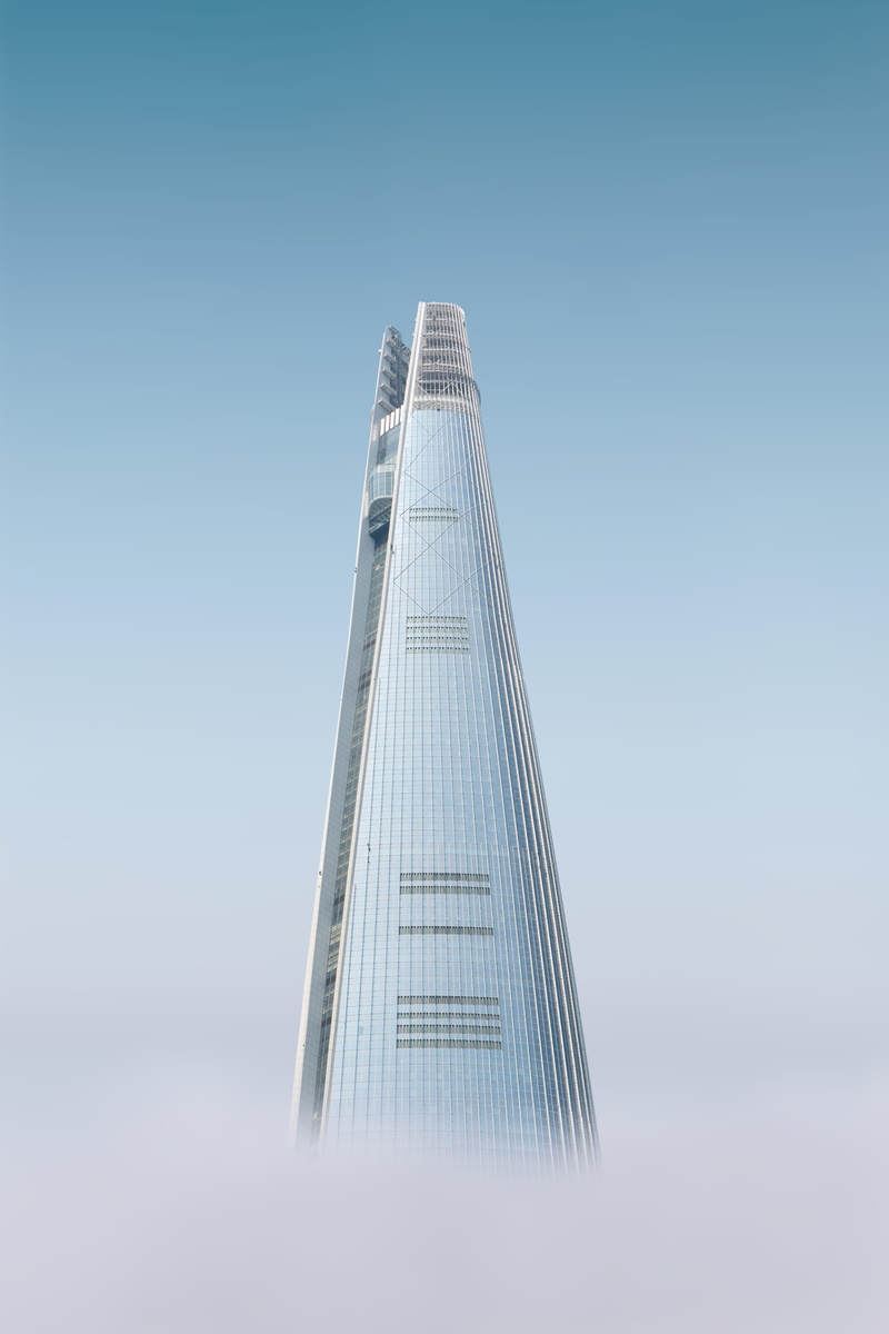 steeple, clear sky, computer backgrounds, low angle view, tall - high, day, spire, rise, city, office building exterior, sincheon-dong, high rise, white