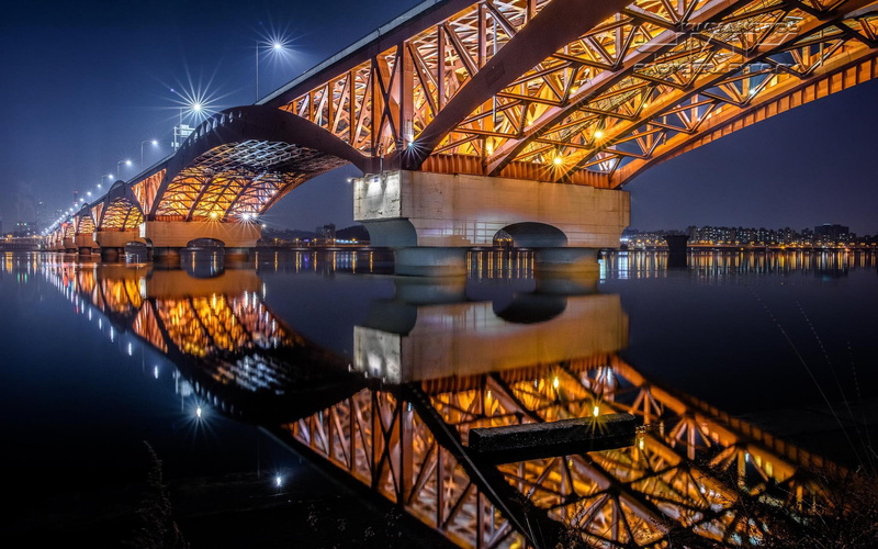 south, seongsu, bridge, 2K, korea, han, seoul, river