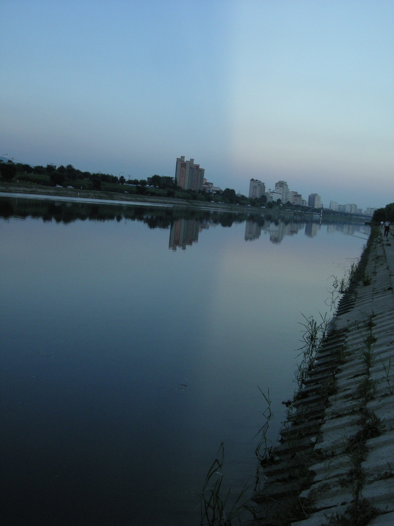 south korea, daegu, building exterior, scenics - nature, lake, city, copy space, cityscape, day, 2K, colors, no people, tranquil scene, river, water, built structure