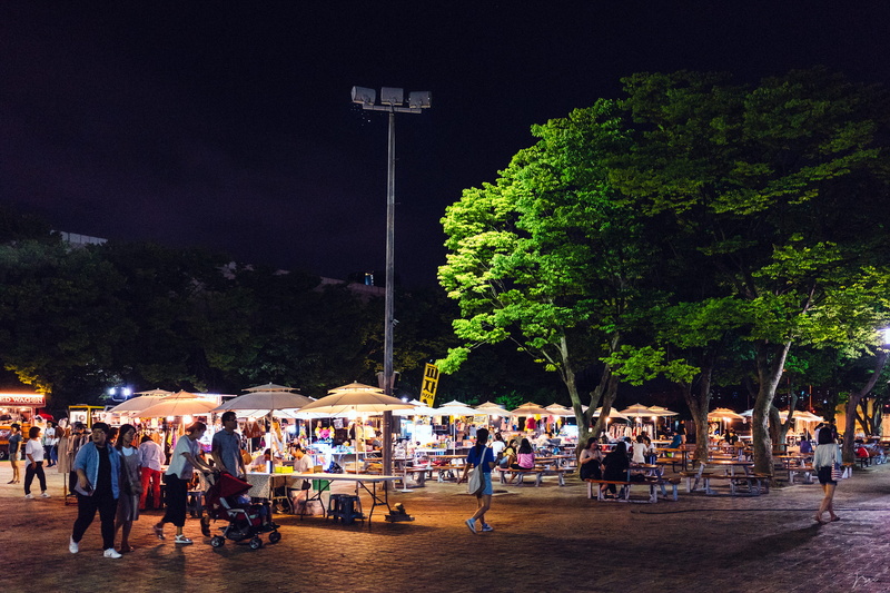 expopark, real people, architecture, forest, men, street, group of people, daejeon, building exterior, plant, street market, 4K, south korea, market, city