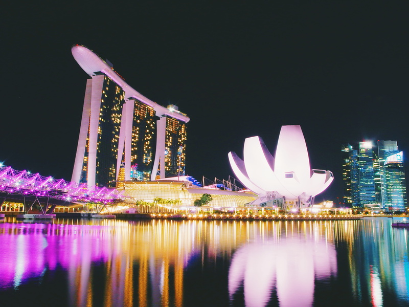 luxury, city, water, light, near, architecture, office building exterior, nature, night, built structure, nightview, neon lights, structures, sky, building