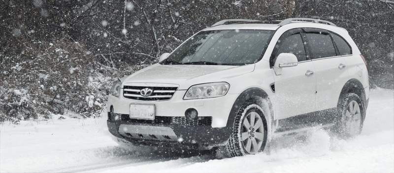 transportation, nature, storm, cold temperature, driving, south korea, motor vehicle, road, no people, jeju-do, wheel, tree, 5K, blizzard, sports utility vehicle