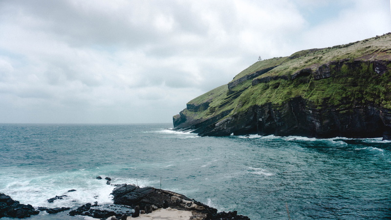 korea, wave, land, day, tranquil scene, waves, sky, horizon, scenics - nature, green, outdoors, motion, horizon over water, jeju-do, no people, nature