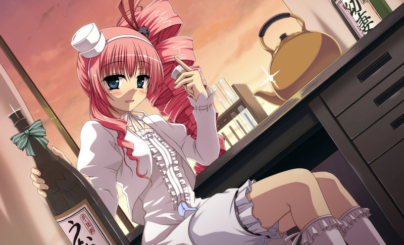 real people, pink, women, lifestyles, occupation, headwear, desu, hair, low angle view, celebration, drink, leisure activity, zombie, adult, chris, one person