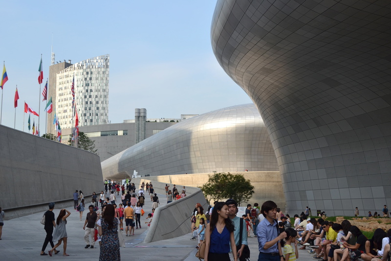 the crowd, nature, dongdaemun, near, travel destinations, large group of people, office building exterior, tourism, women, 4K, concrete, seoul, architecture