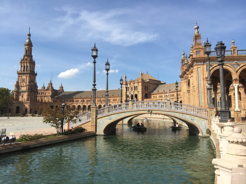 sky, building, transportation, travel, nature, espa, city, travel destinations, arch, architecture, bridge - man made structure, Seville, bridge, outdoors